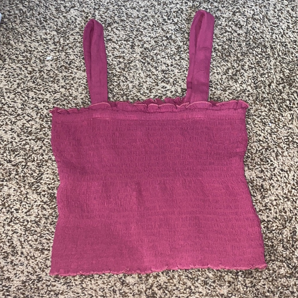 Pink cropped tank